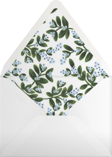Mistletoe Accent Flourish - Rifle Paper Co. Envelope
