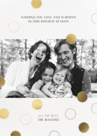 Gold Confetti - Christmas Card by Paperless Post