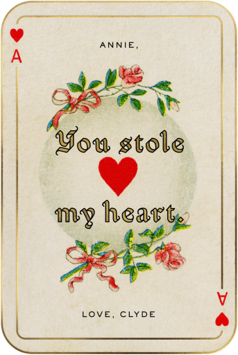 Ace of Hearts - Greeting Card by John Derian