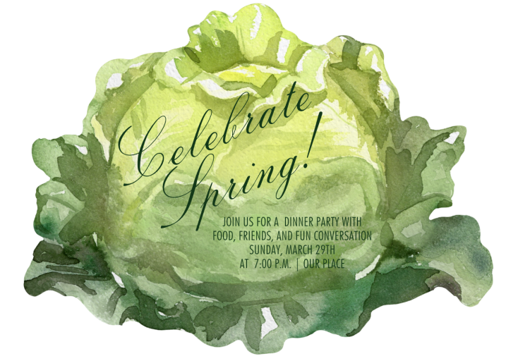 Cabbage Cutout - Invitation by The V&A