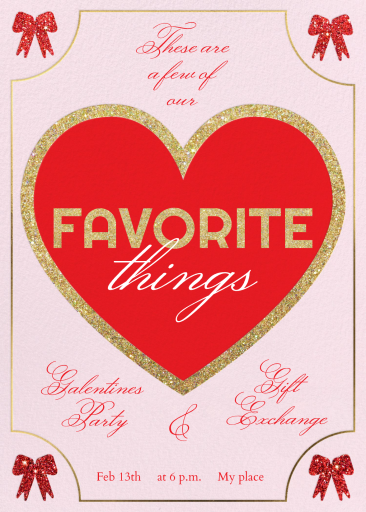 Hearts and Bows - Invitation by Paperless Post