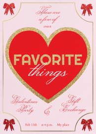 Hearts and Bows by Paperless Post