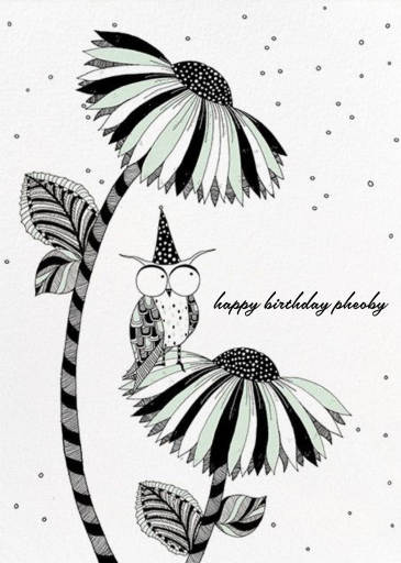Owl Birthday (Carrie Gifford) - Birthday Card by Red Cap Cards