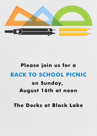 Geometry Tools - School Event Invitation by Paperless Post