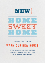 New Home Sweet Home by Crate & Barrel