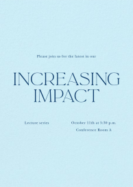 Glacier - Seminar Invitation by Paperless Post