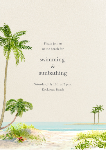 Key West - Beach Party Invitation by Felix Doolittle