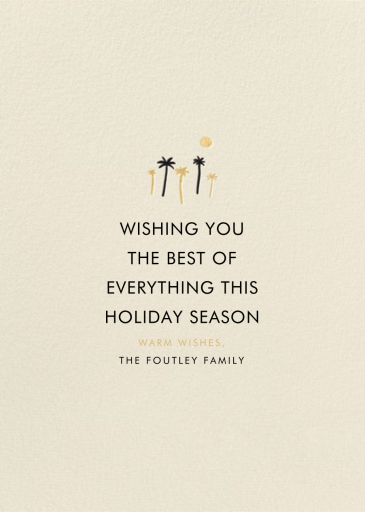 Snow Globe Hello!Lucky - Holiday Card by Hello!Lucky - Back