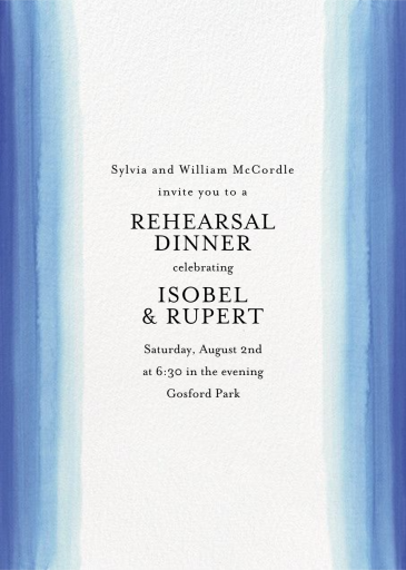 Gradient Wash - Rehearsal Dinner Invitation by Paper Source