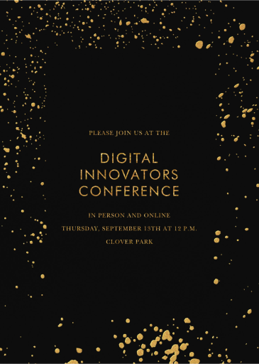 Splatter Cloth I by Paperless Post