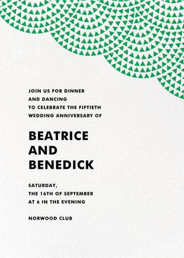 Savoy (Square) - Anniversary Invitation by Paperless Post