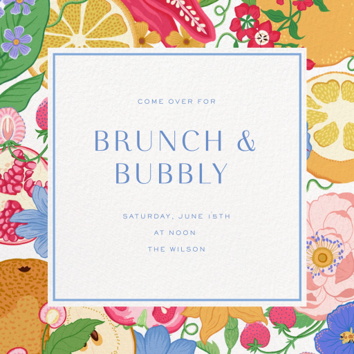 Fruit and Friends - Breakfast Invitation by Liberty