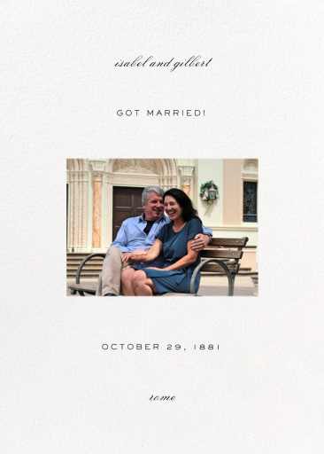 Transom (Announcement) - Wedding Announcement by Paperless Post