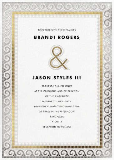 Tesserae - Invitation by Paperless Post