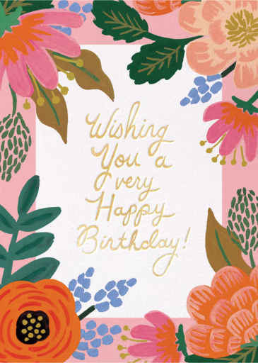 Bordeaux Birthday - Birthday Card by Rifle Paper Co.