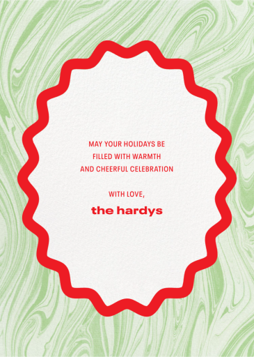 Marble Swirl Photo - Holiday Card by Paperless Post - Back