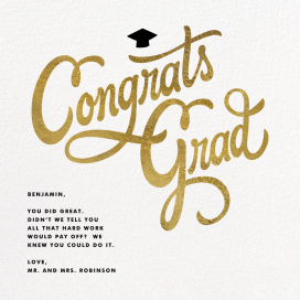 Capped Off - Graduation Card by Paperless Post