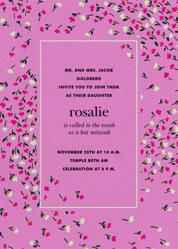 Meadow - Bar & Bat Mitzvah Invitation by kate spade new york