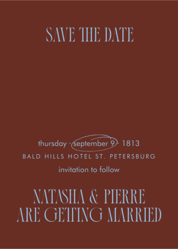 Novel Affair - Save the Date by Paperless Post