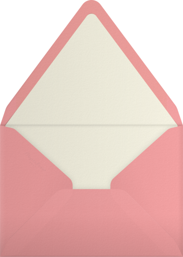 Pink Arch Champagne Invitation Envelope