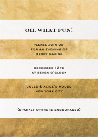 Evergreen Stripes - Holiday Party Invitation by kate spade new york