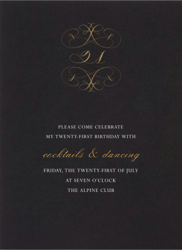 Numbers - Anniversary Card by Bernard Maisner