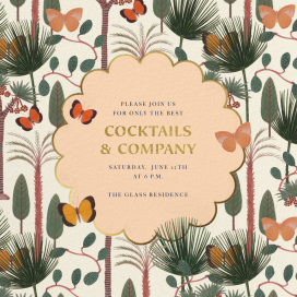 Butterfly Forest - Dinner Party Invitation by Jungalow