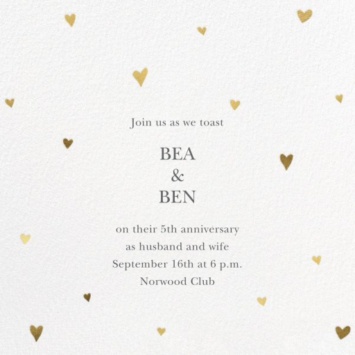 Humble Hearts - Celebration Invitation by Sugar Paper