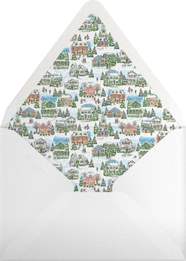 Snowy Village Border (Paige Spearin) - Dogwood Hill Envelope