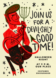 Devilishly Good Time - Halloween Invitation by Hello!Lucky