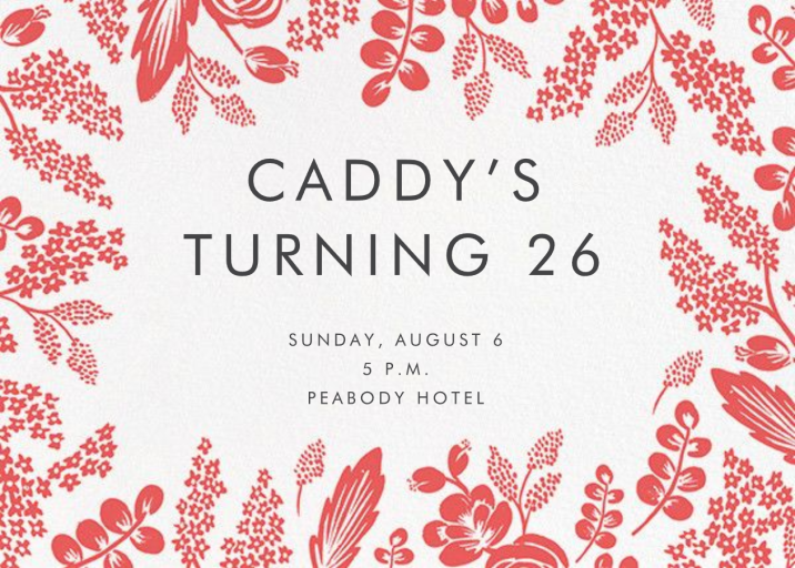 Heather and Lace (Photo) - New Year's Card by Rifle Paper Co. - Back