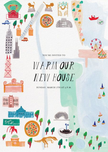 Miss Windy City (Invitation) - Housewarming Invitation by Mr. Boddington's Studio