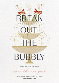 Champers Fountain - Gala Invitation by Paperless Post