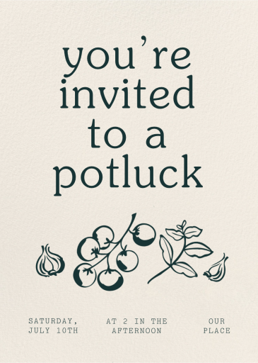 Vegetable Medley - Dinner Party Invitation by Paperless Post