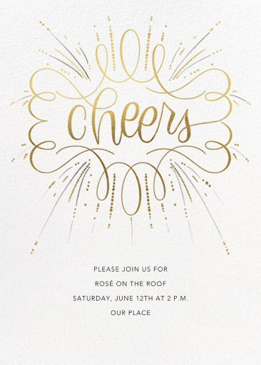 Curlicue Cheers - Party Invitation by paperless_post