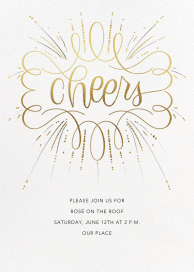 Curlicue Cheers - Gatsby Party Invitation by Paperless Post