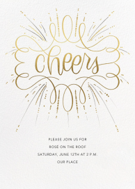 Curlicue Cheers - Party Invitation by Paperless Post