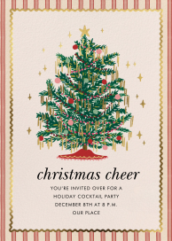 Festive Tree Holiday Invitation