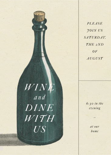 Bottleneck - Cocktail Party Invitation by John Derian