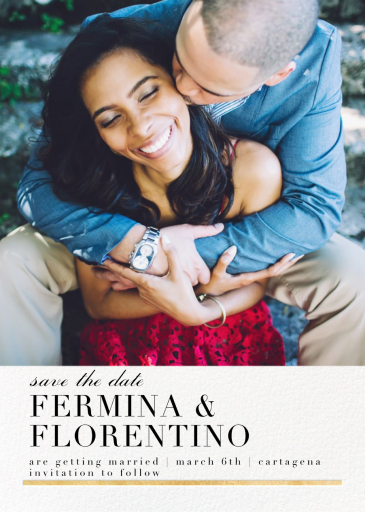 Underscore (Photo Save the Date) by Paperless Post