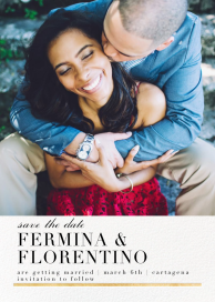 Photo Text in Bottom Save the Date