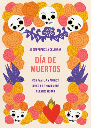 Palomas - Día de los Muertos Invitation by Hello!Lucky