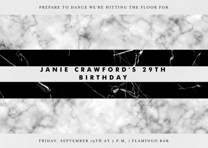 Marble Duo - Birthday Invitation by Paperless Post