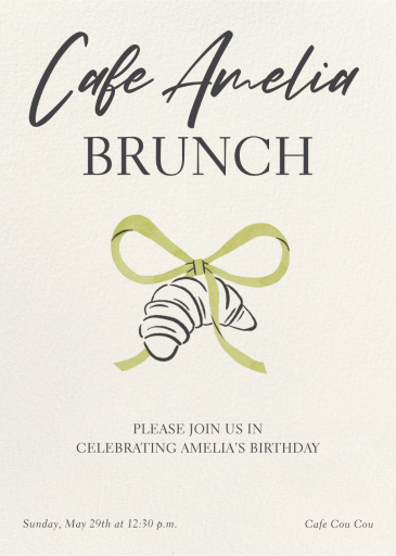 Bonjour Bebe - Birthday Invitation by Paperless Post