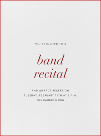 Ivory Stained Edge - School Event Invitation by Paperless Post