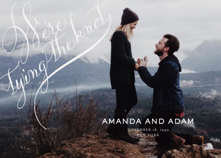 Tying The Knot Flourish Photo - Save the Date by Bernard Maisner