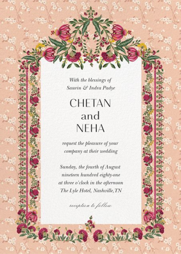 Ipsa - Indian Wedding Invitation by Anita Dongre