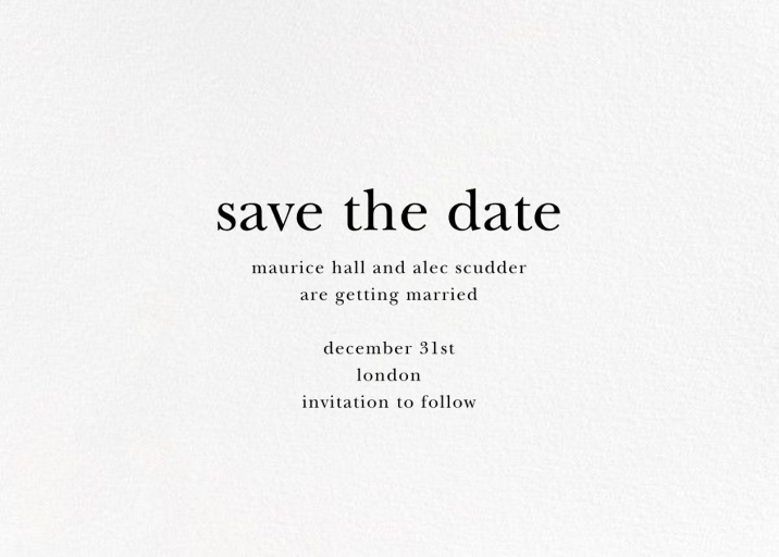 Floral Trellis II (Photo) - Save the Date by Oscar de la Renta - Back