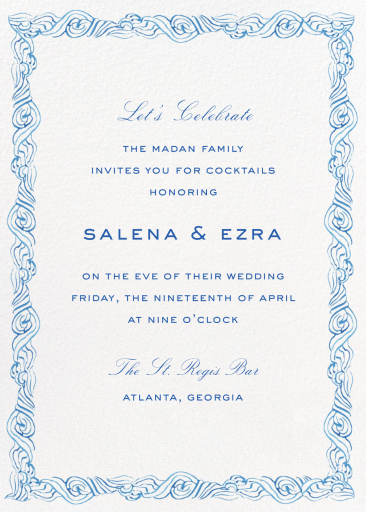 Ocean Border (Inslee Fariss) - Welcome Party Invitation by Dogwood Hill