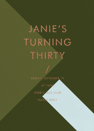All Angles - Birthday Invitation by Paintbox